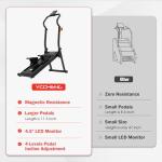 YCCHENG Foldable Magnetic Stair Stepper with LED Screen