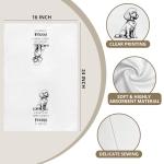 Cute Poodle Kitchen Towels Set for Dog Lovers