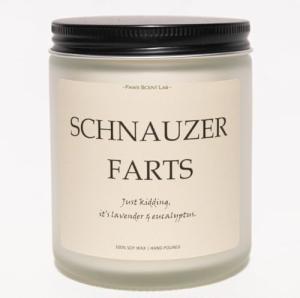 Schnauzer Dog Mom Candle - Lavender & Eucalyptus