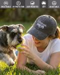 Schnauzer Mom Adjustable Cotton Hat - Washed Grey
