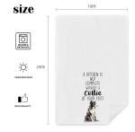 Funny Collie Dog Kitchen Towel for Dog Lovers