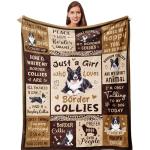 Cozy Fleece Blanket for Border Collie Lovers