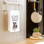 Schnauzer Kitchen Towels Set for Dog Lovers
