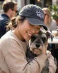 Schnauzer Mom Adjustable Cotton Hat - Washed Grey