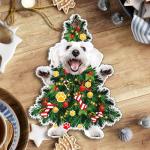 Maltese Dog Holiday Ornament for Christmas Tree