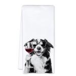 Funny Border Collie Kitchen Towels for Dog Lovers