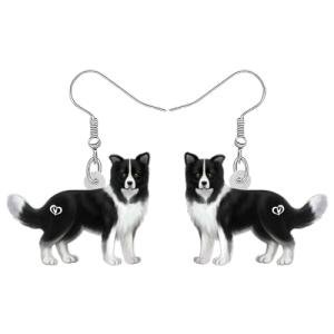 Cute Border Collie Earrings for Dog Lovers