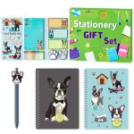 Boston Terrier Sticky Note & Notebook Set