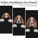 Basset Hound Embroidered Beanie Hat for Dog Lovers