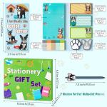 Boston Terrier Sticky Note & Notebook Set