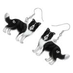Cute Border Collie Earrings for Dog Lovers