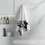 Funny Border Collie Kitchen Towels for Dog Lovers