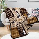 Cozy Fleece Blanket for Border Collie Lovers