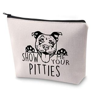 Show Me Your Pitties Cosmetic Bag for Dog Lovers