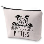 Show Me Your Pitties Cosmetic Bag for Dog Lovers