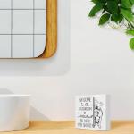 Funny Pit Bull Bathroom Wooden Box Sign