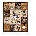 Cozy Fleece Blanket for Border Collie Lovers