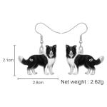 Cute Border Collie Earrings for Dog Lovers
