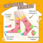 Beagle Love Women's Funny Socks in Pink