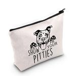 Show Me Your Pitties Cosmetic Bag for Dog Lovers