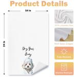 Maltese Dog Hand Towels Set of 4