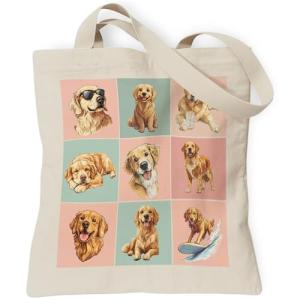 Golden Retriever Tote Bag for Dog Lovers
