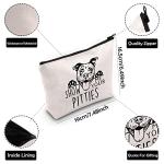 Show Me Your Pitties Cosmetic Bag for Dog Lovers