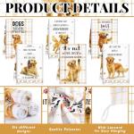 Funny Golden Retriever Kitchen Towels - 6 Pcs Set
