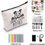 Show Me Your Pitties Cosmetic Bag for Dog Lovers