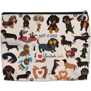 Dachshund Makeup Bag - Funny Gift for Dog Lovers