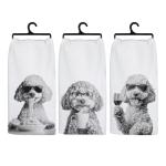 Funny Poodle Dish Towels for Dog Lovers