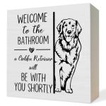 Funny Golden Retriever Wood Sign for Dog Lovers
