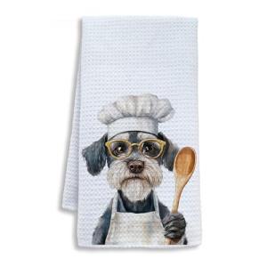 Schnauzer Dog Kitchen Towels for Dog Lovers