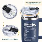 Funny Fox Schnauzer Tumbler Gift for Dog Lovers