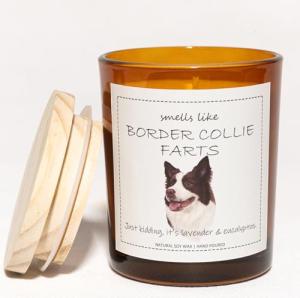 Border Collie Candle - Lavender & Eucalyptus Scent