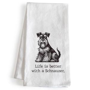 Schnauzer Kitchen Towel - Perfect Gift for Owners