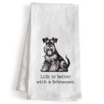 Schnauzer Kitchen Towel - Perfect Gift for Owners