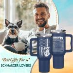 Funny Fox Schnauzer Tumbler Gift for Dog Lovers