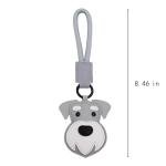 Cute Dog Breed Leather Keychain - Perfect Gift