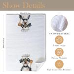 Schnauzer Dog Kitchen Towels for Dog Lovers