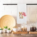 Funny Corgi Valentine's Kitchen Towels for Dog Lovers