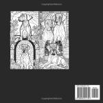 Great Dane Coloring Book with Stained Glass Designs