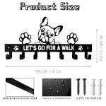 French Bulldog Wall Leash Holder and Key Rack