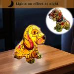 Adorable Basset Hound Stained Glass Night Light