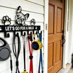 French Bulldog Wall Leash Holder and Key Rack