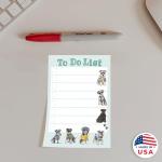 Schnauzer Sticky To-Do List Notepad for Dog Moms