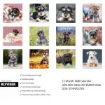 Schnauzer Wall Calendar 2026 for Dog Lovers