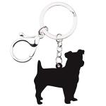 Cute Jack Russell Dog Keychain for Pet Lovers