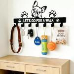 French Bulldog Wall Leash Holder and Key Rack