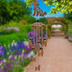 Poodle Wind Chimes - Cute Outdoor Dog Decor